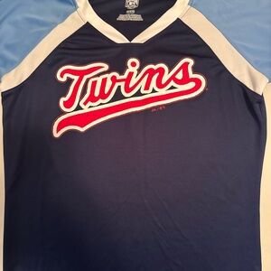Majestic Cooperstown Collection Navy and White Jersey